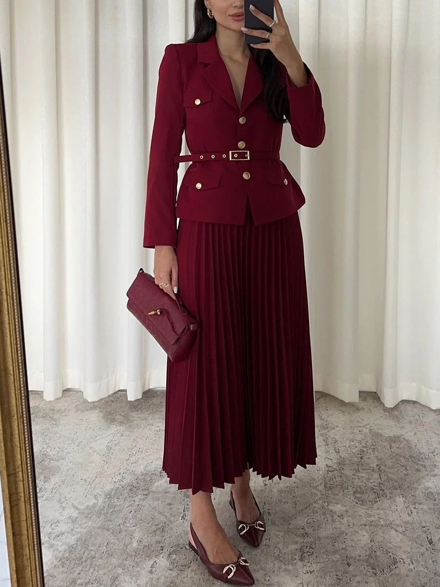 Elegantes Set aus Blazer und Rock für Damen - Yolande