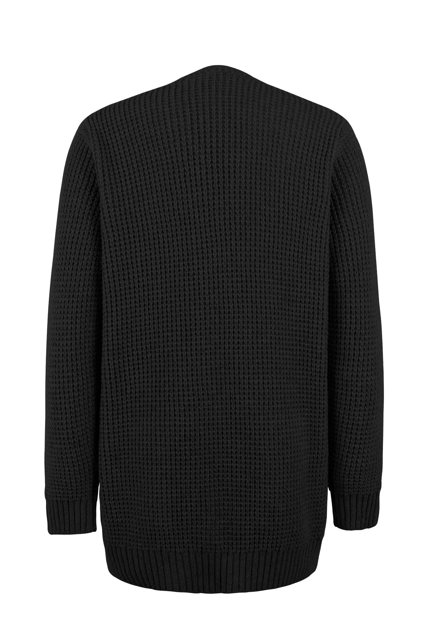 Uliana | Eleganter V-Ausschnitt Design Frauen lange Strickjacke