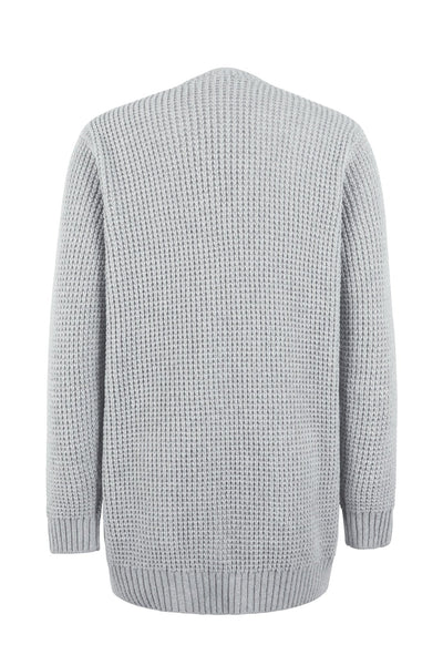 Uliana | Eleganter V-Ausschnitt Design Frauen lange Strickjacke