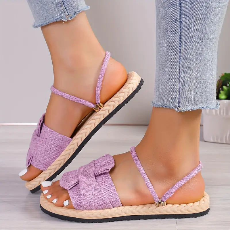 Ada | Damen Solide Farbe Sanfte Sandas