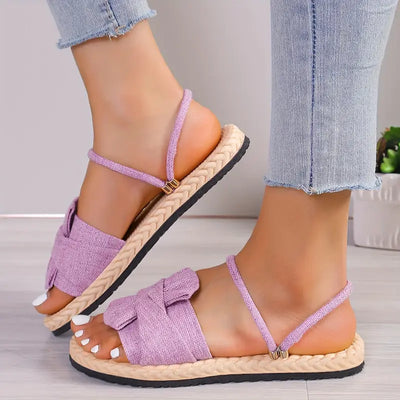 Ada | Damen Solide Farbe Sanfte Sandas