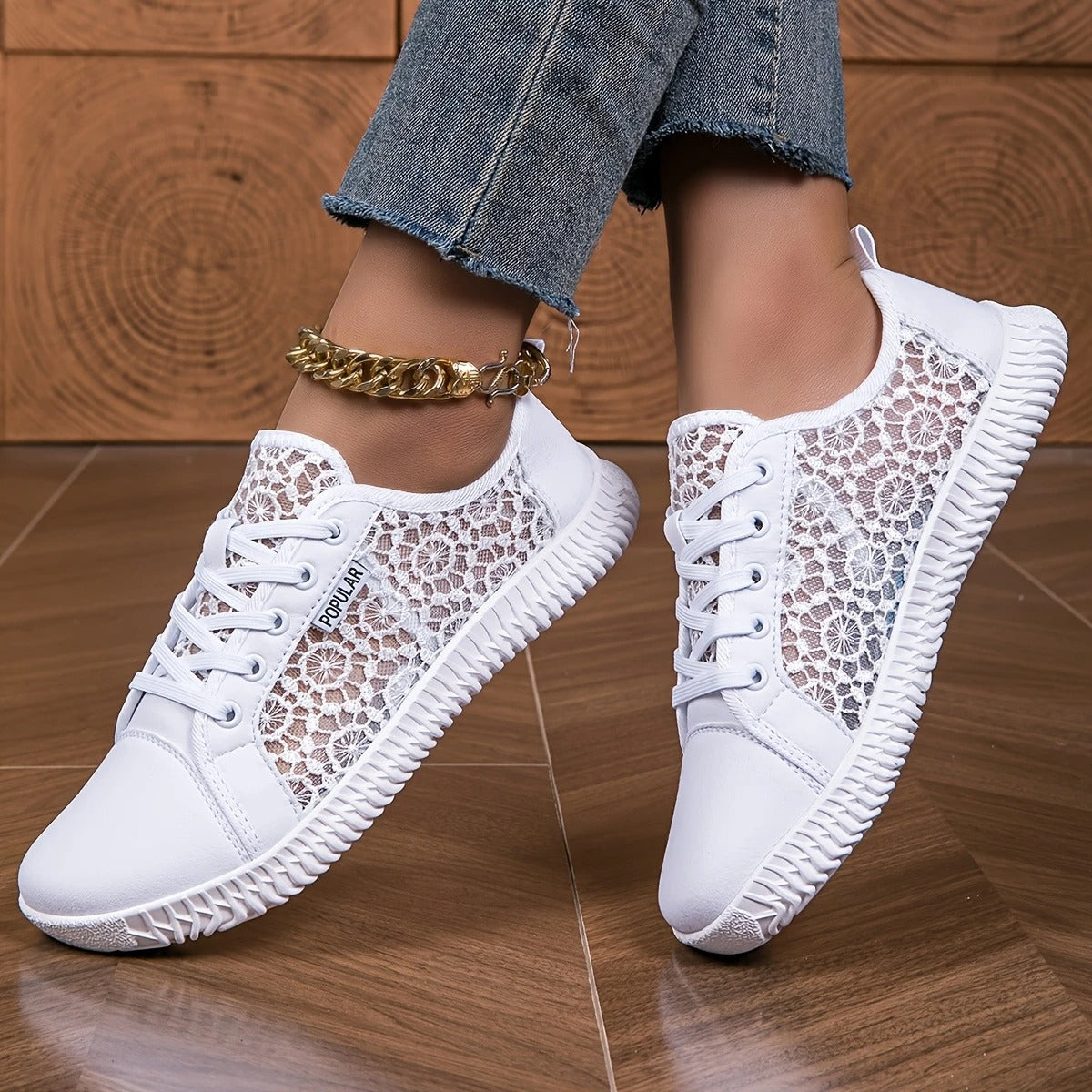 VILERA - ELEGANTER LEICHTER TURNSCHUH AUS SPITZE