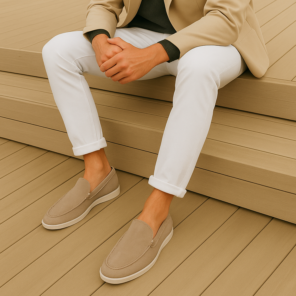 Elegante Wildleder Slipper