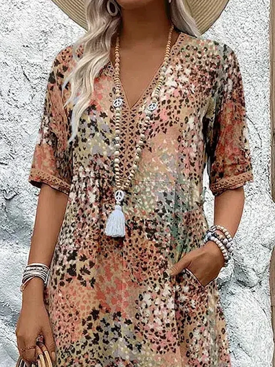 Josè | Lebendiges Midi-Längen Damenkleid