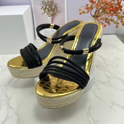 Emila – Keilsandalen mit Doppelriemen