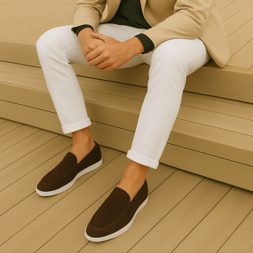 Elegante Wildleder Slipper
