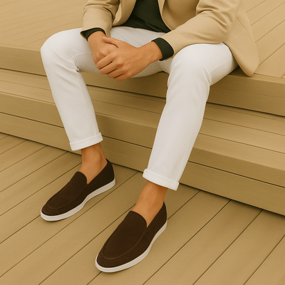 Elegante Wildleder Slipper