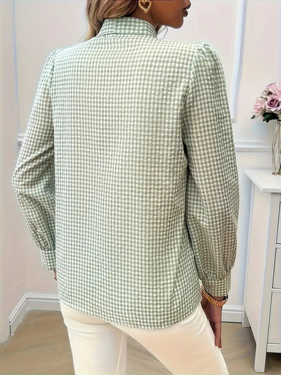 Liv - baumwollbluse mit schleife