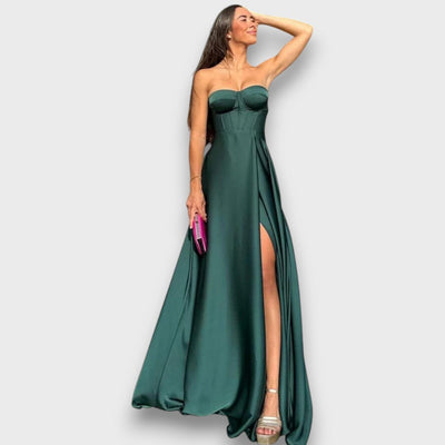 Victoria – Schulterfreies Abendkleid mit Rückenschnürung