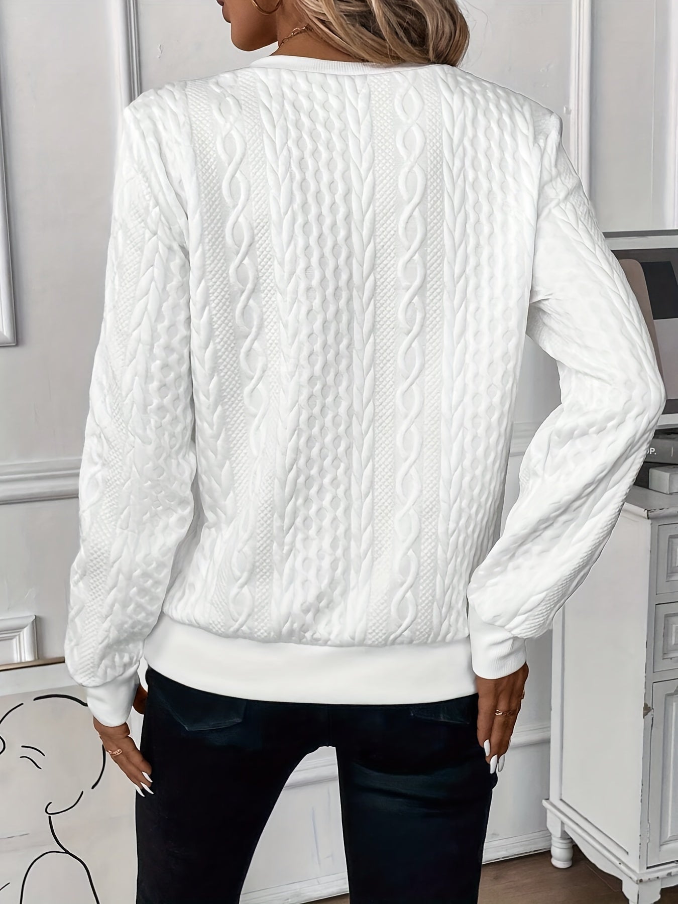 JULY™ | Zopf-Pullover mit Reißverschluss