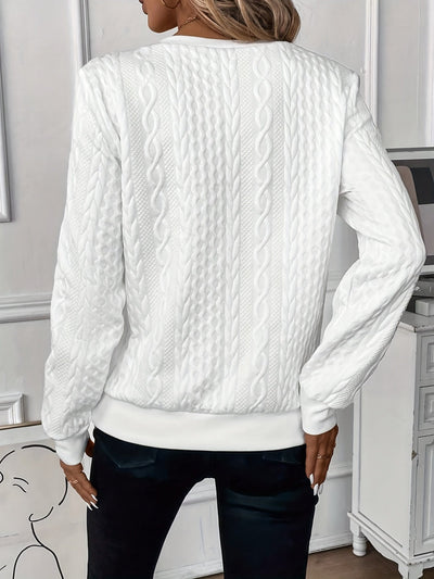 JULY™ | Zopf-Pullover mit Reißverschluss
