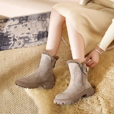 Federica - warme fleecestiefel mit baumwollfutter