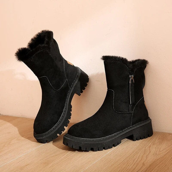 Federica - warme fleecestiefel mit baumwollfutter