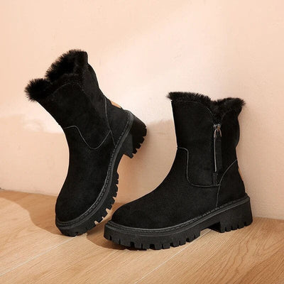 Federica - warme fleecestiefel mit baumwollfutter
