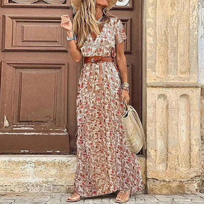 Avery | Festliche Boho Kleid | Maxi
