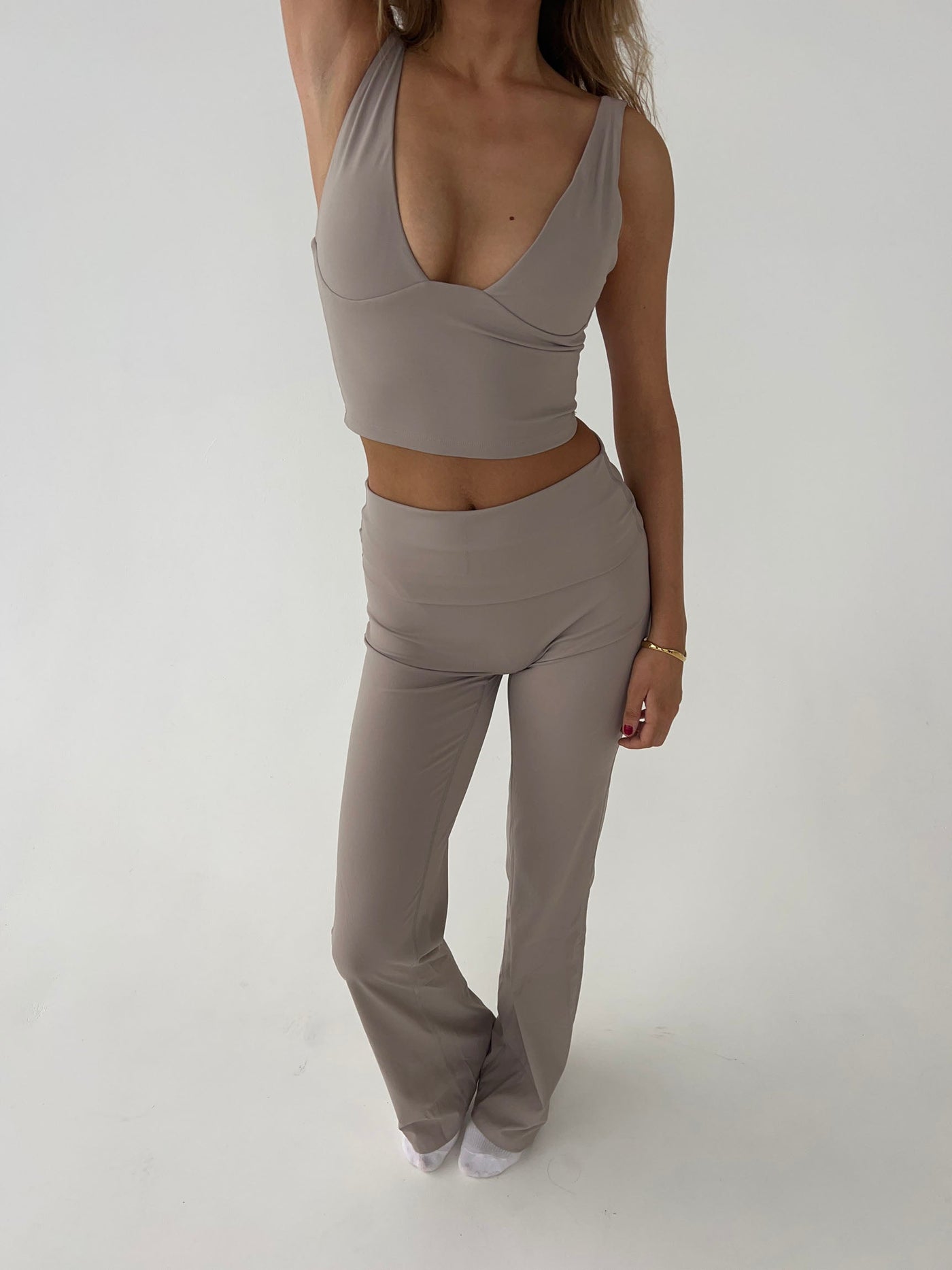 Ausgestellte Stretch Damen-Leggings - für Yoga und Freizeit