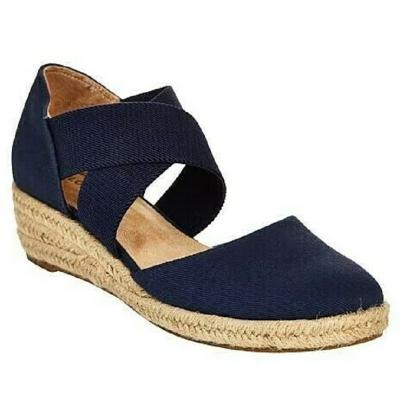 Brenda – Stilvolle, atmungsaktive Keilschuhe aus Canvas