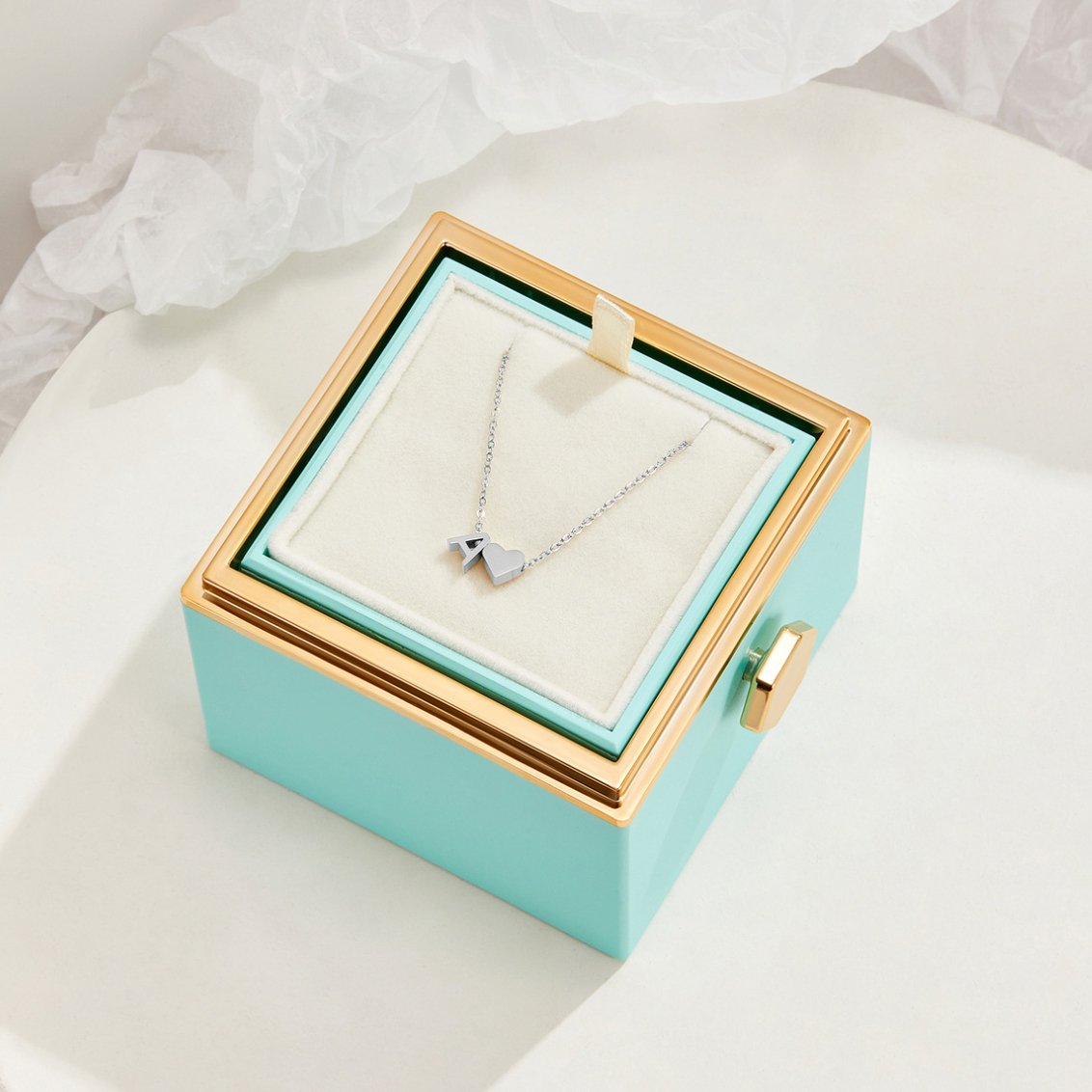 Forever Love & Letter Silber Halskette