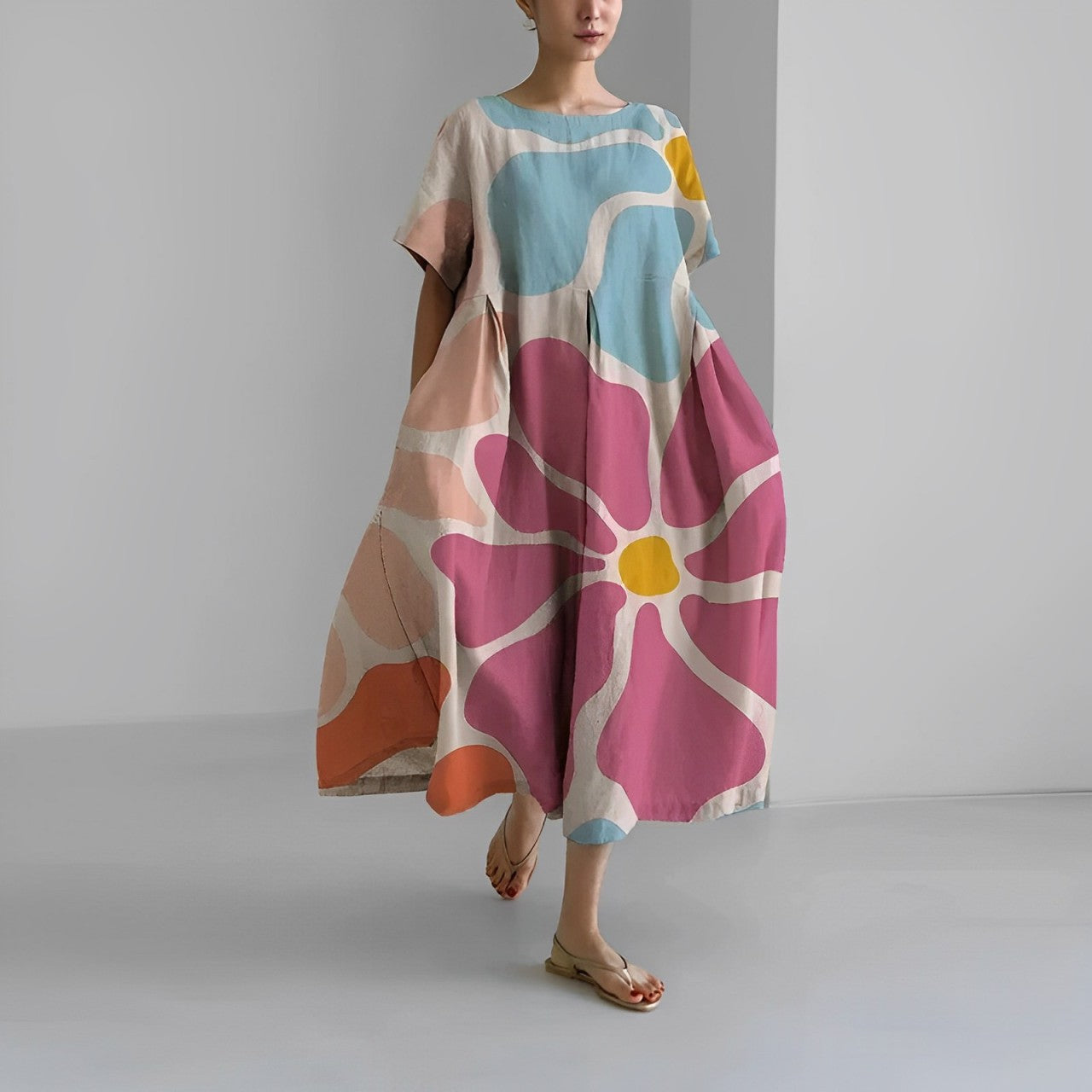 Amelia | Bohemian Blumen Damenkleid