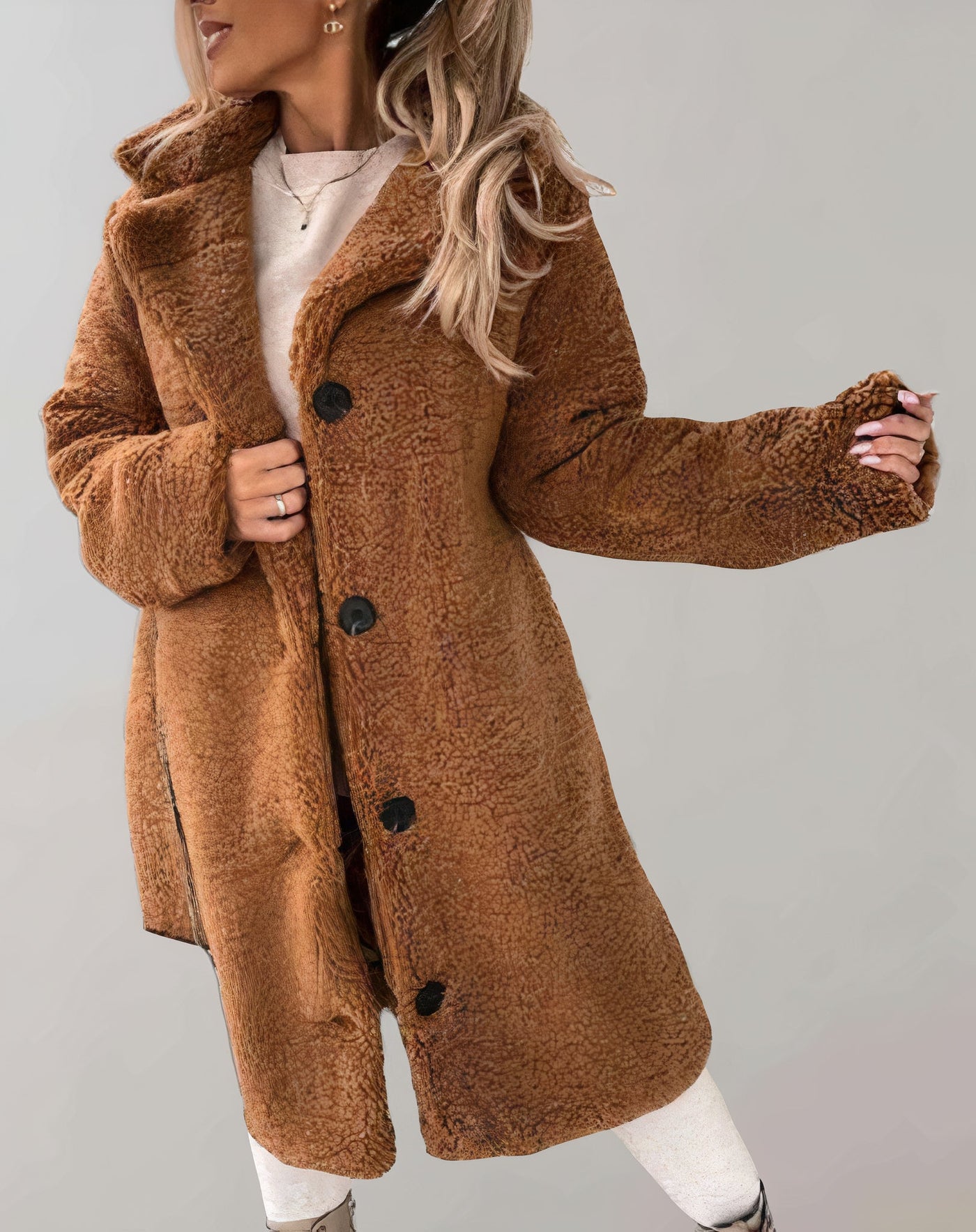 Gemütliche und bequeme dicke Jacke für Frauen - Gustava