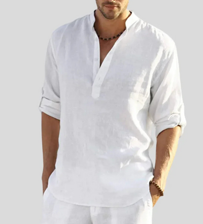 Arone | Herren Hemd Langarm | Weiß