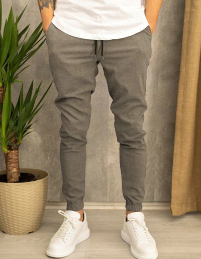 Ely | Herren Elegant Jogginghose | Grau