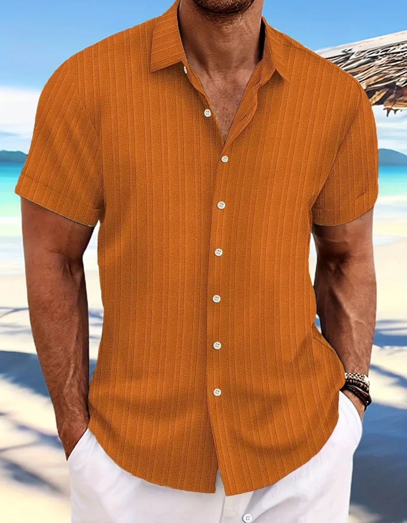 Robbie | Herren Freizeithemd | Kurzarm