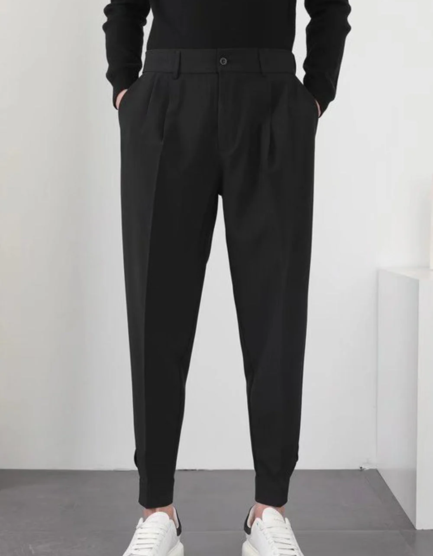 Aiden | Herren High-Waist Hose | Bequeme