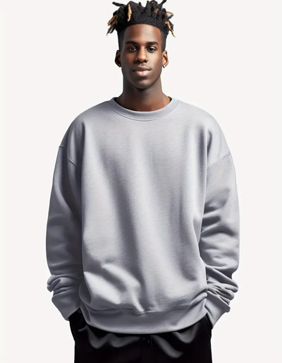 Johnny | Herren Oversize Pullover | Schwarz Sweater