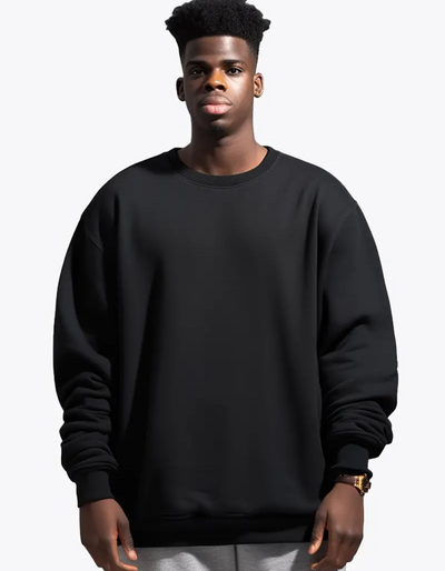 Johnny | Herren Oversize Pullover | Schwarz Sweater