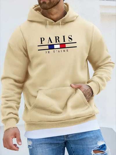 Herren Paris Fleece-Kapuzenpullover - Orkan