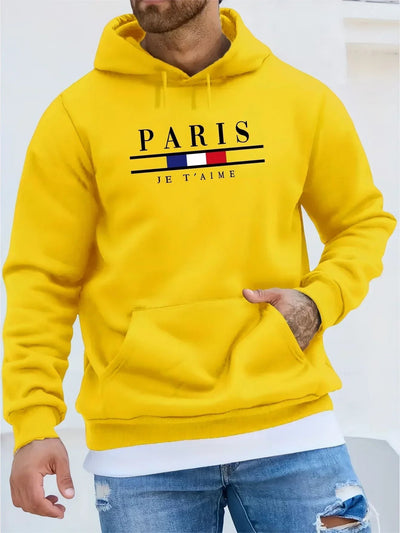 Herren Paris Fleece-Kapuzenpullover - Orkan
