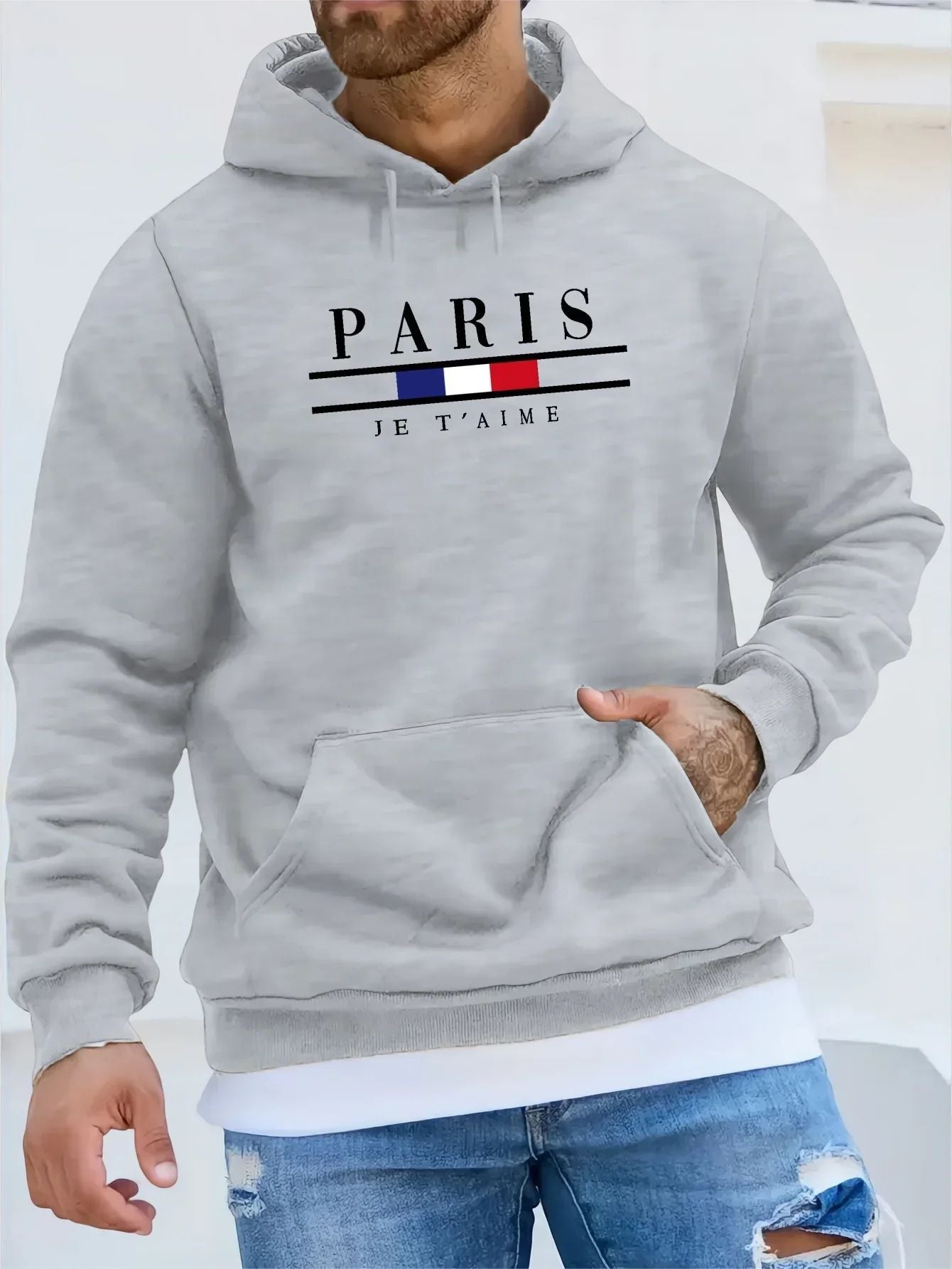 Herren Paris Fleece-Kapuzenpullover - Orkan