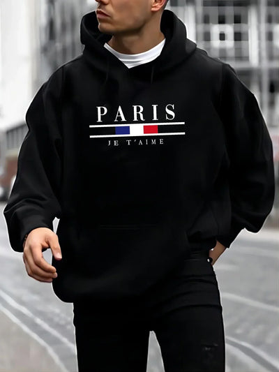 Herren Paris Fleece-Kapuzenpullover - Orkan