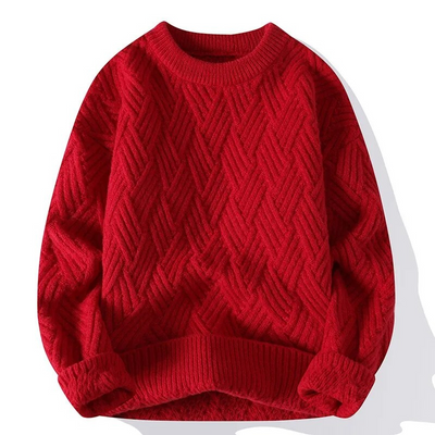 Timothy | Herren Rot Pullover | Strick Sweater