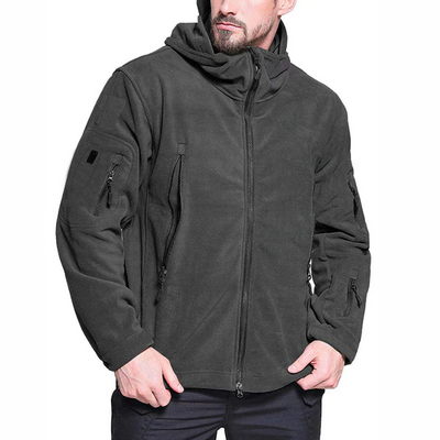 Diethelm | Herren Schwarz Hoodie | Kapuzenpullover mit Reißverschluss