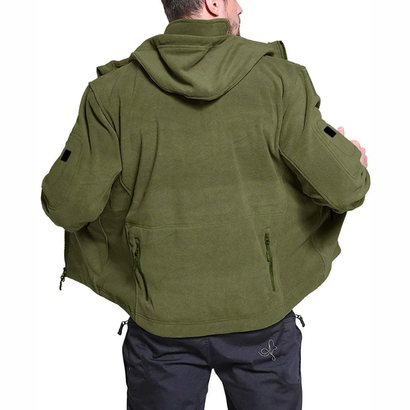 Diethelm | Herren Schwarz Hoodie | Kapuzenpullover mit Reißverschluss