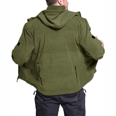 Diethelm | Herren Schwarz Hoodie | Kapuzenpullover mit Reißverschluss