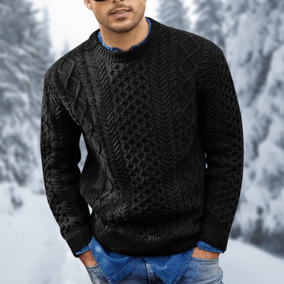 Ignaz | Herren Schwarz Pullover | Knit Sweater