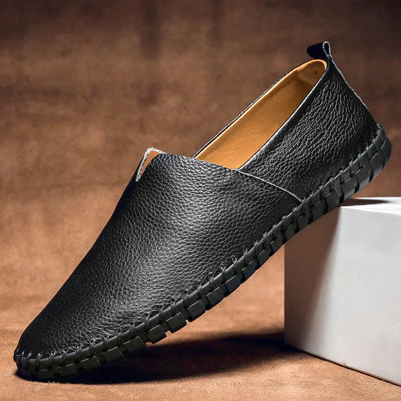 Adalwolf | Herren Sommer Loafer | Schwarz