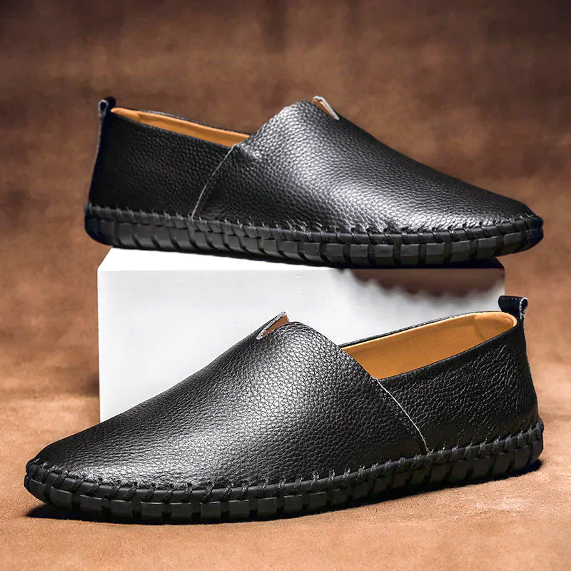 Adalwolf | Herren Sommer Loafer | Schwarz