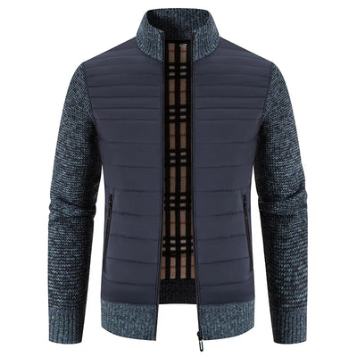 Herren-Strickfleece-Jacke - Kort