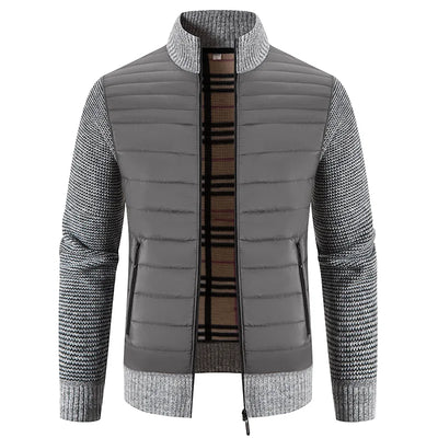 Herren-Strickfleece-Jacke - Kort