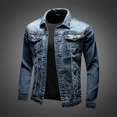 Dhenmar | Herren Vintage Jeansjacke | Kurz
