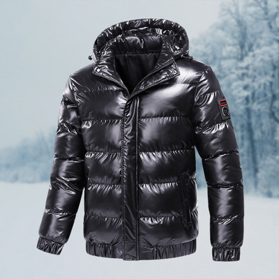 Walter | Herren Winter Daunenjacke | Steppjacke mit Kapuze