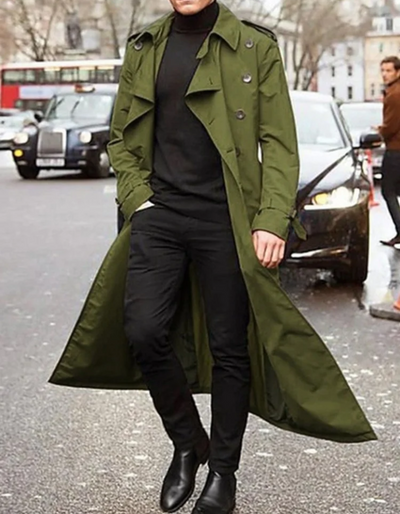 Doug | Herren Winter Trenchcoat | Lange Jacke