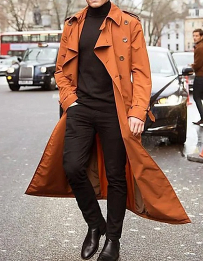 Doug | Herren Winter Trenchcoat | Lange Jacke