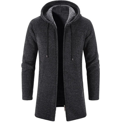 Herrenstrickjacke mit Kapuze - Siegfri