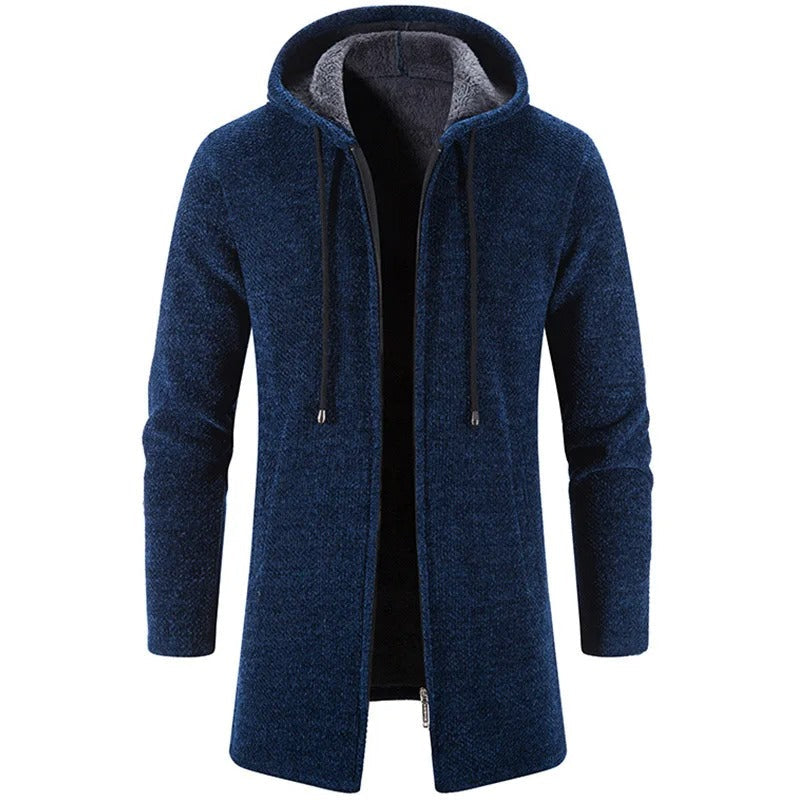Herrenstrickjacke mit Kapuze - Siegfri