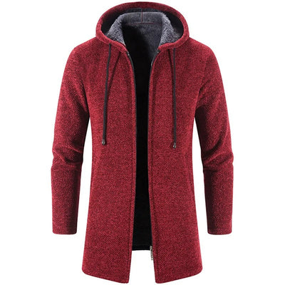 Herrenstrickjacke mit Kapuze - Siegfri